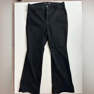 Old Navy Higher High Rise Flare Black Jean Size 18